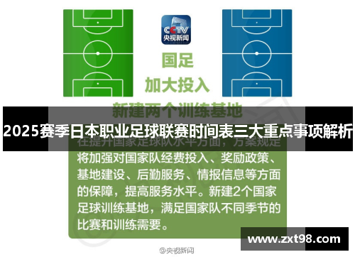 2025赛季日本职业足球联赛时间表三大重点事项解析